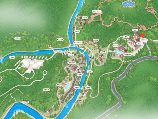 浦城结合景区手绘地图智慧导览和720全景技术，可以让景区更加“动”起来，为游客提供更加身临其境的导览体验。